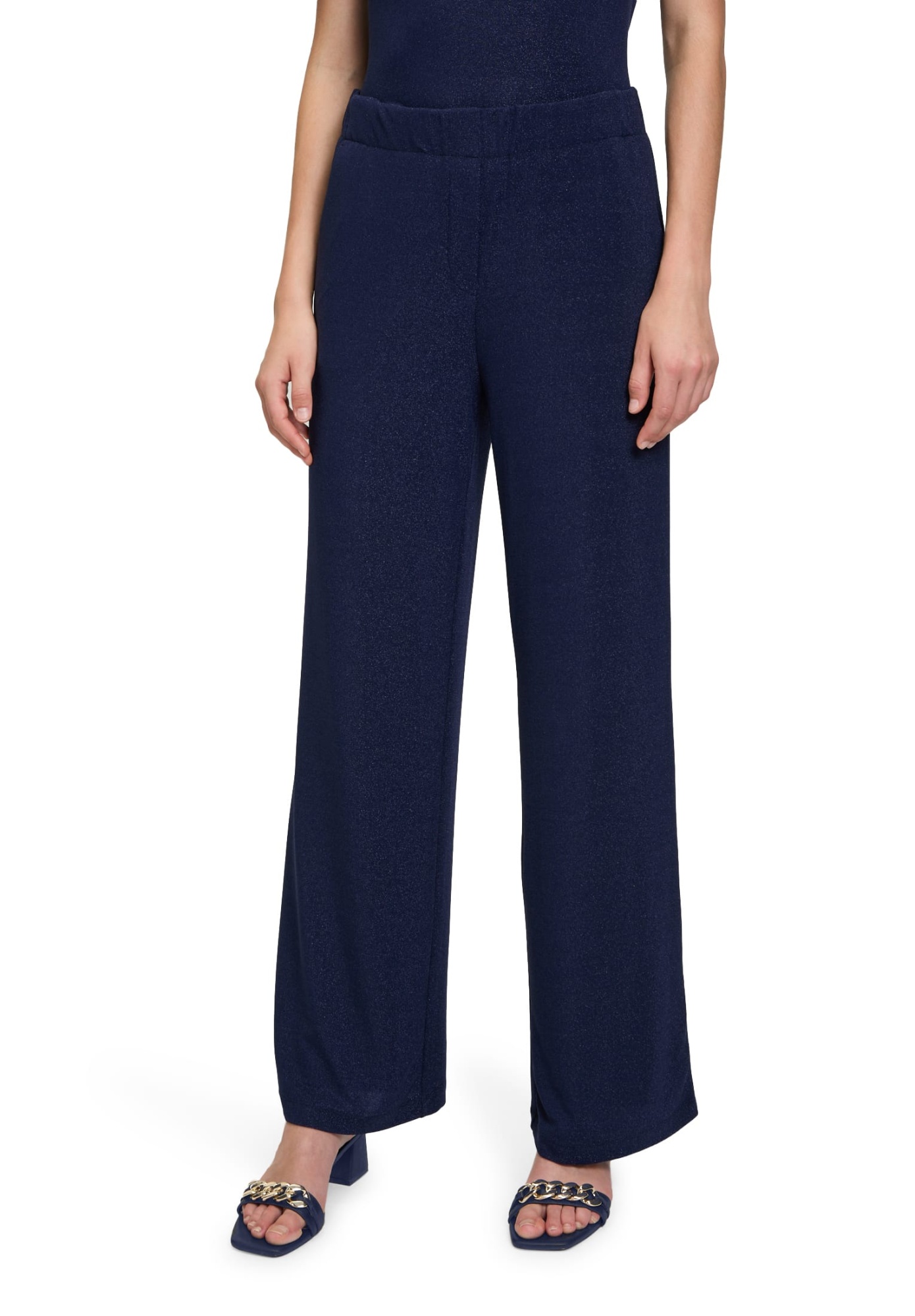 БРЮКИ BETTY&CO широкие прямые с эластичным поясом и мягкой фактурой